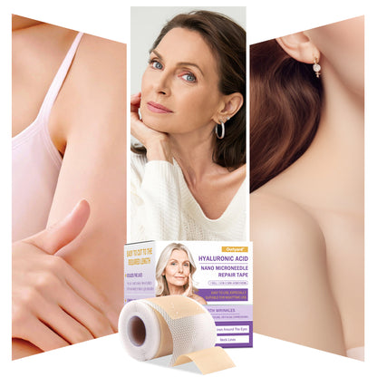 ✅Official Store | Ourlyard® Hyaluronic Acid Nano Microneedle Repair Tape 🦘❤️(Repairs wrinkles, fine lines, skin laxity, etc., suitable for multiple areas such as the face, hands, abdomen, legs – 1.6 inch x 59 inch roll)