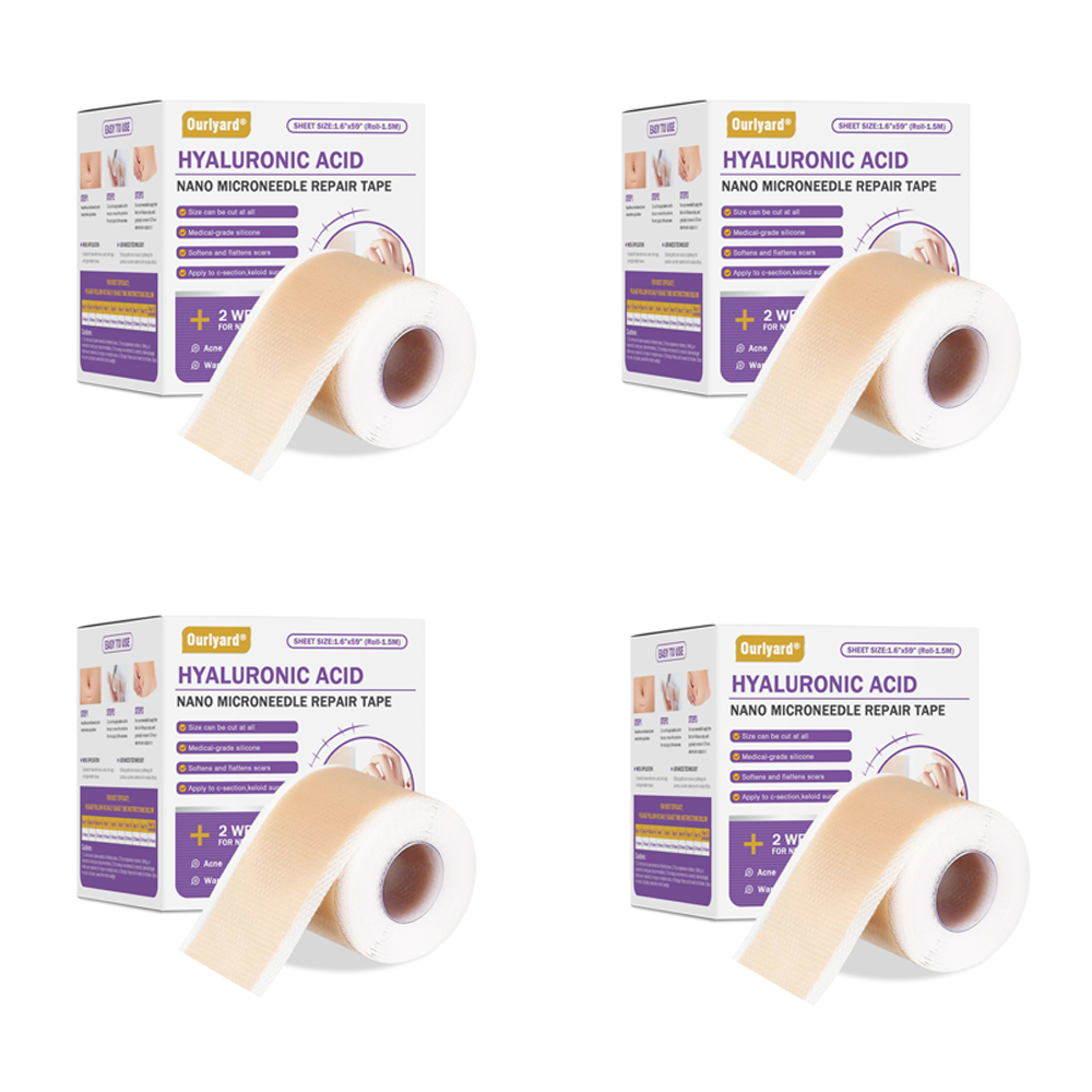 ✅ FDA Approved | Ourlyard® Hyaluronic Acid Nano Microneedle Repair Tape🗽✨(Effective in fading various types of scars, including surgical scars, burn scars, acne scars, and stretch marks, while improving uneven skin tone and skin imperfections.)