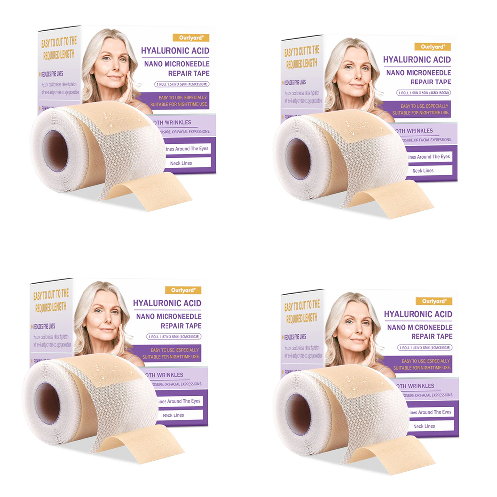 ✅Official Store | Ourlyard® Hyaluronic Acid Nano Microneedle Repair Tape 🦘❤️(Repairs wrinkles, fine lines, skin laxity, etc., suitable for multiple areas such as the face, hands, abdomen, legs – 1.6 inch x 59 inch roll)
