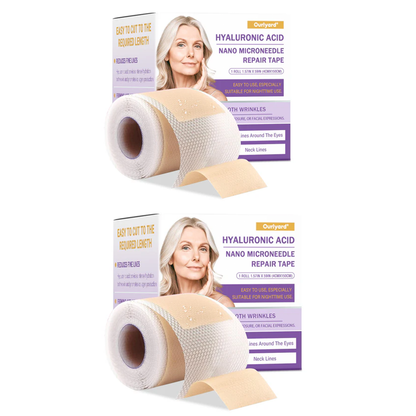 ✅Official Store | Ourlyard® Hyaluronic Acid Nano Microneedle Repair Tape 🦘❤️(Repairs wrinkles, fine lines, skin laxity, etc., suitable for multiple areas such as the face, hands, abdomen, legs – 1.6 inch x 59 inch roll)